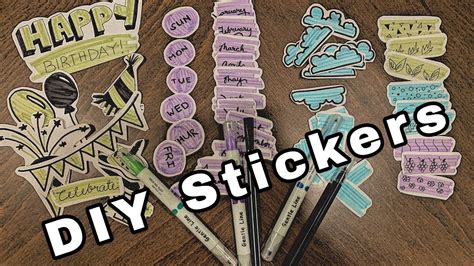 DIY Sticker Tutorial 4 EASY Sticker Ideas Sticker Making Tutorial