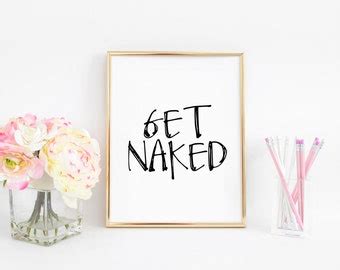 Get Buck Naked Get Naked Decal Bathroom Wall Decor Get
