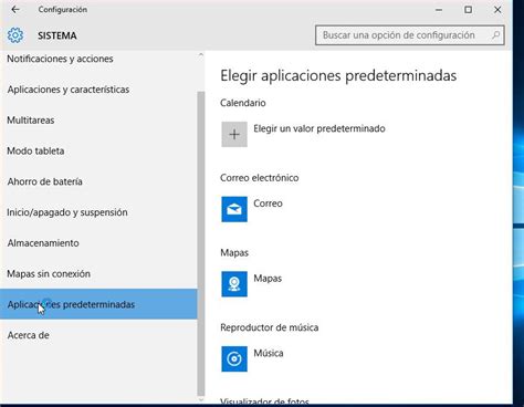 Administrar Aplicaciones Predeterminadas En Windows 10