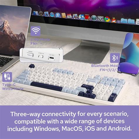 Epomaker X Aula F Wireless Mechanical Keyboard Hot Swappable Gasket