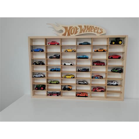półka regał na hot wheels resoraki z napisem logo autka samochodziki tabliczka Shopee Polska