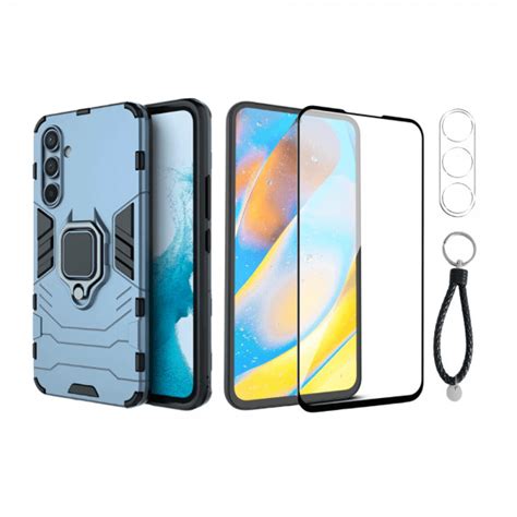 Set Protectie 3 In 1 Pentru Samsung Galaxy A54 5G Cu Husa Hybrid