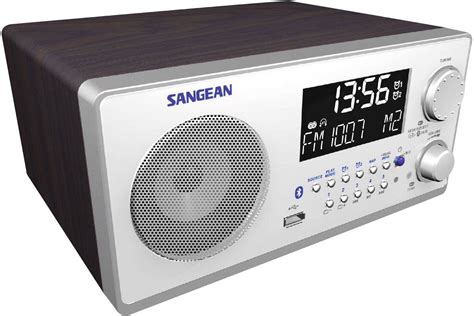 FM Table Top Radio Sangean WR 22 AUX Bluetooth AM FM Walnut Conrad