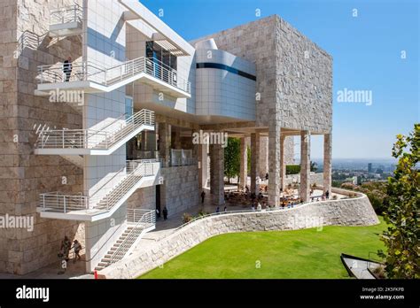 The Getty Center Located In Brentwood Overlooking Los Angeles Is Famous