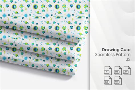 space galaxy seamless pattern graphic  ibeydesign creative fabrica