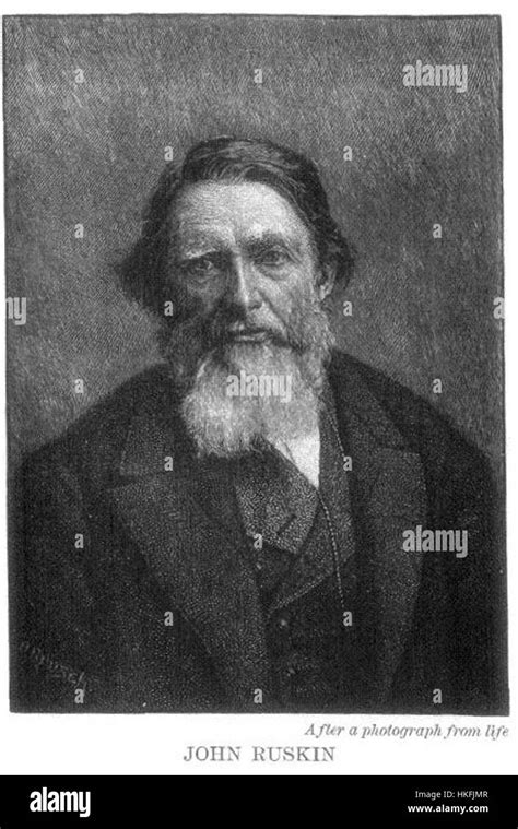 A portrait of John Ruskin, the prominent 19th-century British art ...
