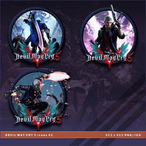 Devil May Cry 5 icons by BrokenNoah on DeviantArt