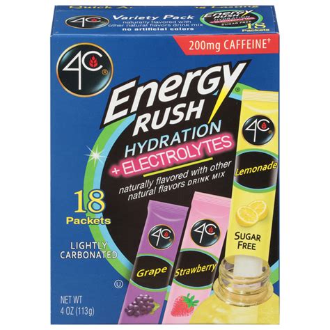 Save On 4c Energy Rush Hydrationelectrolyte Variety Pack Drink Mix