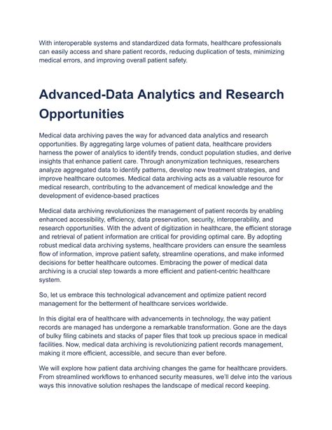 PPT - How Medical Data Archiving Revolutionizes Patient Records ...