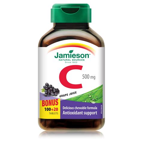 Витамин C 500 mg - с вкус на грозде табл. х 120 | Subra