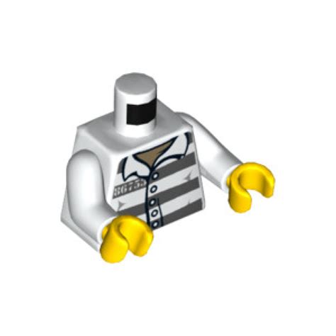 Torses Lego® Lego® Mini Figurine Torse Tenue De Prisonnier N°86753 2c La Boutique Briques