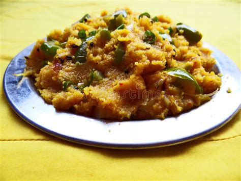 Upma A Popular South Indian Breakfast Dish Stock Photo Image Of
