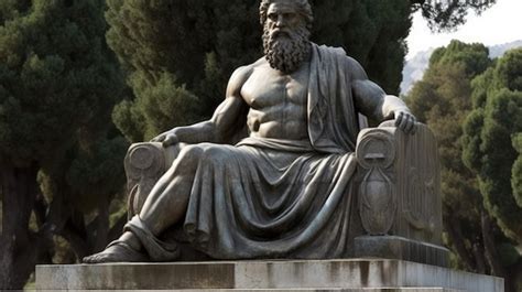 Premium AI Image | statue of zeus at olympia