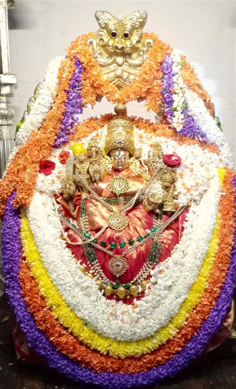 Chamundeshwari Car Festival At Chamundi Hill Presiding Deity Decorated