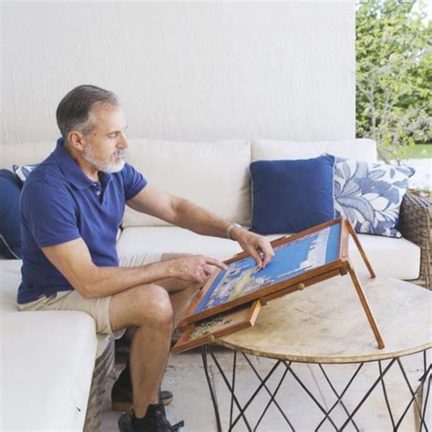 Puzzable Puzzletisch mit Schublade 500 Teile inkl. LED-Lampe | MediaShop