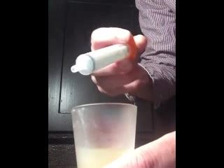 Loading A Syringe Of My Thawed Cum Loads To Inject Into My Wife S Pussy Unaware Pornhub