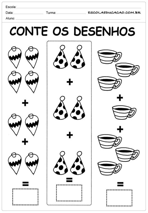 Atividades De Matemática Para O Primeiro Ano Do Ensino Fundamental