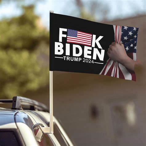 Amazon Fuck Biden Trump Car Flags X Inches Double Sided Outdoor Car Logo Window
