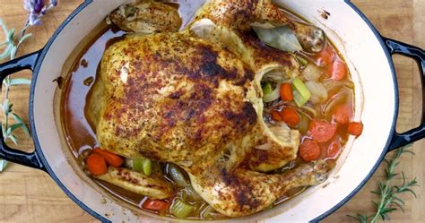 Simple Roasted Chicken in the Dutch Oven - Cast Iron and Wine