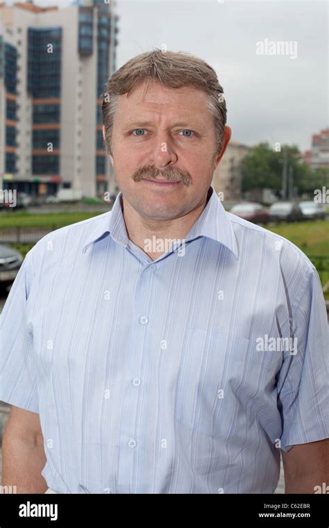 Mature Man Portrait On Streets Of Saint Petersburg Russia Stock Photo Alamy