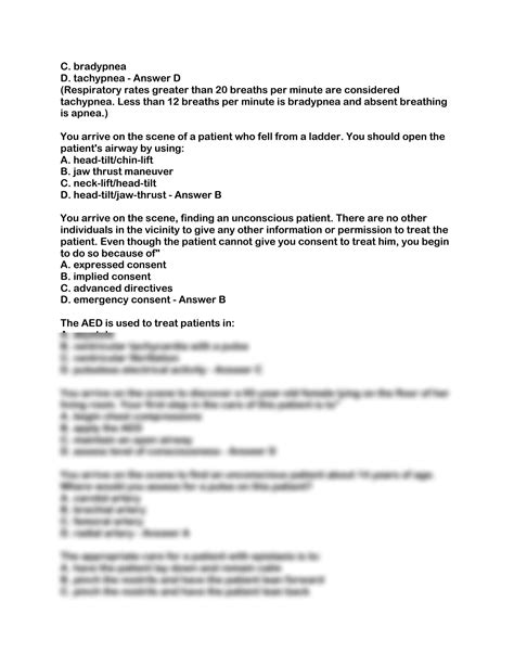 SOLUTION: Nremt practice questions and answers 2023 - Studypool