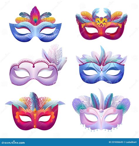 Carnival Masks. Creative Mask, Brazil Venice Masquerade Festival ...