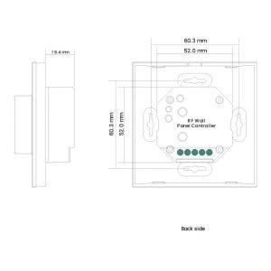 Interruttore RF Girevole Dimmer Monocolore SUNRICHER