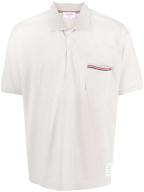 Thom Browne Oversized Cotton Polo Shirt Thom Browne