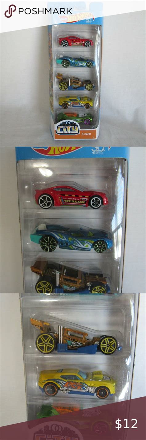 Hot Wheels City 5 Pack New Cars Torque Twister New Cars Hot Wheels