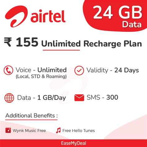 Airtel Unlimited Recharge Plan Airtel Plan Detail