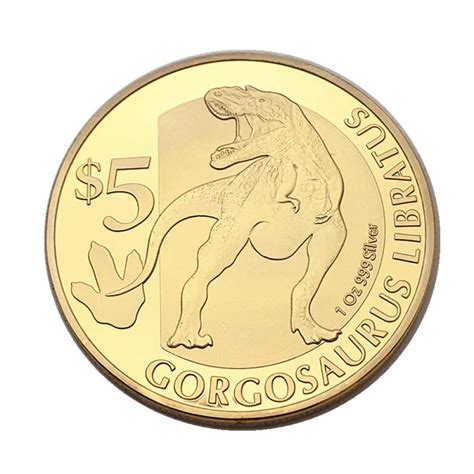 American Gelong Dinosaurio Colecci N De Monedas Conmemorativas Chapadas