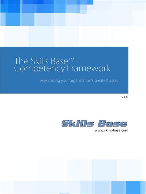 The Skills Base™ Competency Framework V10 Page 1 Of 14 Pdf
