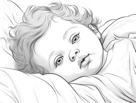 Adorable Baby Coloring Fun - Coloring Page