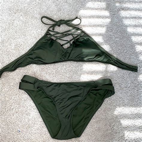 Mossimo Supply Co Swim Mossimo Halter Bikini Top Small Bottom M Poshmark