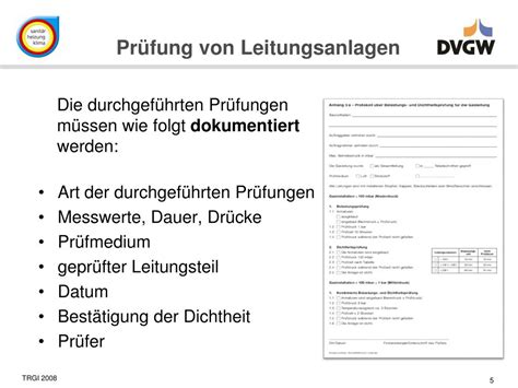 PPT DVGW TRGI 2008 Arbeitsblatt G 600 Technische Regel für