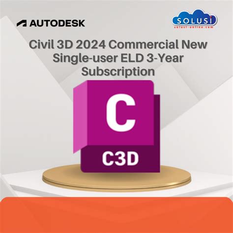 Harga Jual Lisensi Autodesk Civil 3D 2024 Commercial New Single User