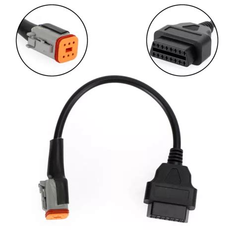 6 Pin To 16 Pin Obd2 Diagnostic Cables Adapter Pour Touring Electra