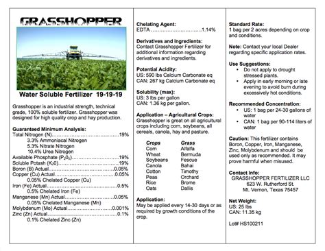 Super 19-19-19 | Advanced Liquid Nutrition | Grasshopper Fertilizer