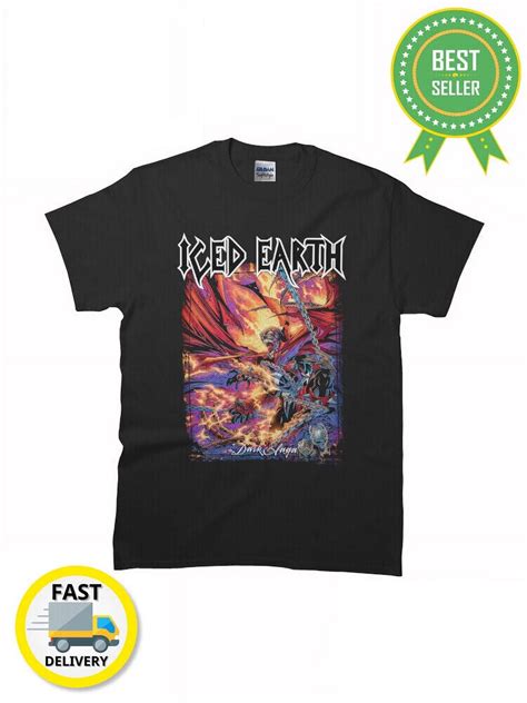 Best Match Iced Earth The Dark Saga Classic T Shirt Man Woman Size S