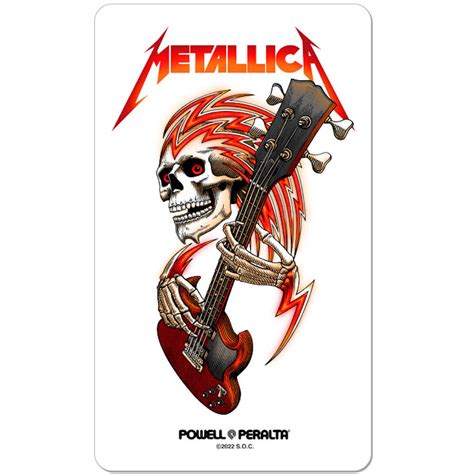 Powell Peralta Sticker Metallica – Hammer Skateboard