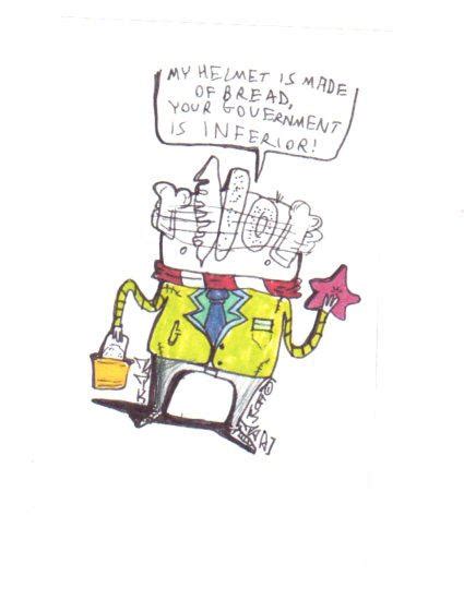 Bread Helmet Man 1 By Gentlemanwhale On Deviantart