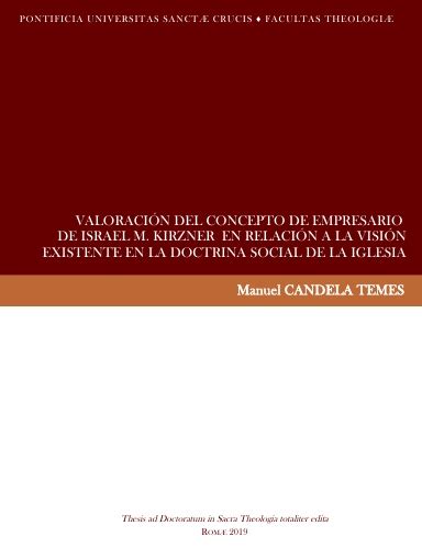 VALORACIÓN DEL CONCEPTO DE EMPRESARIO DE ISRAEL M KIRZNER EN RELACIÓN