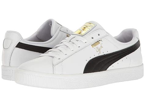 Puma Clyde Core L Foil Men S Shoes White Black Gold Navy Shoes White Shoes Lace Up Shoes Men