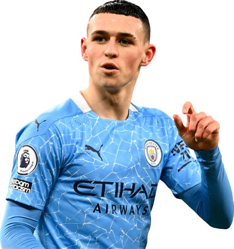 Phil Foden Manchester City football render - FootyRenders