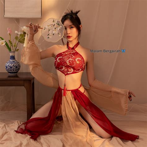 Jual MB 1510 Lingrie Sexy Hot Cosplay Costume Dinasty Chinese Bra Oriental Baju Dinas Malam