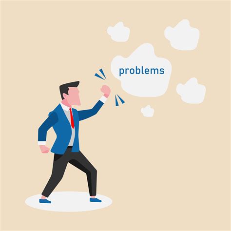 A man fighting with lots of problem confidently. A man struggling to