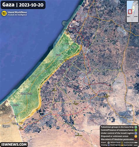 Latest Military Developments Of Gaza And Northern Palestine, 20 October ...