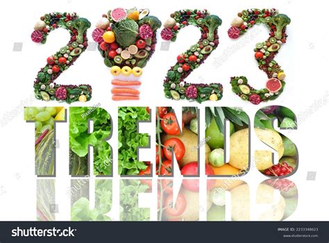 2023 Trends Made Fruits Vegetables Including Stock Photo 2233348623 ...