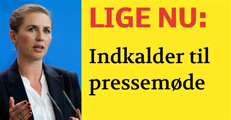 LIGE NU Indkalder til pressemøde Nyhed24 dk