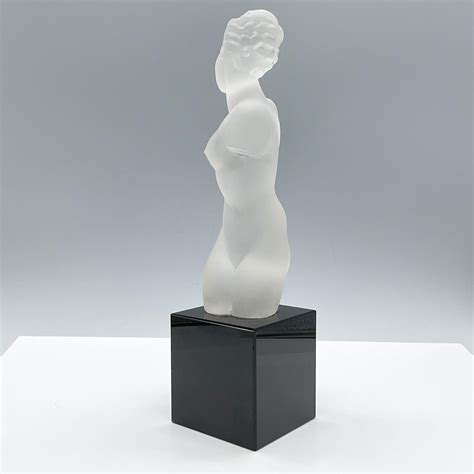Eleonore Von Rommel Eleon Von Rommel Glass Nude Torso Sculpture Circa MutualArt